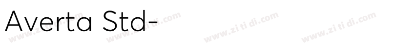 Averta Std字体转换